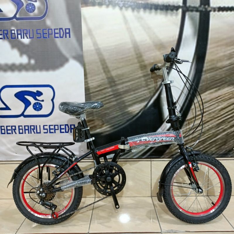 Sepeda Lipat Evergreen 7 Speed 16 Inch