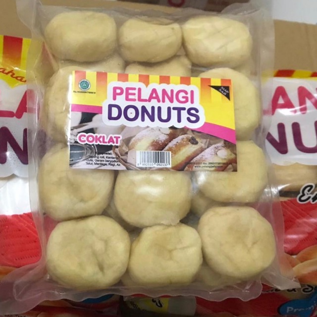 

Donut Pelangi Coklat isi 24