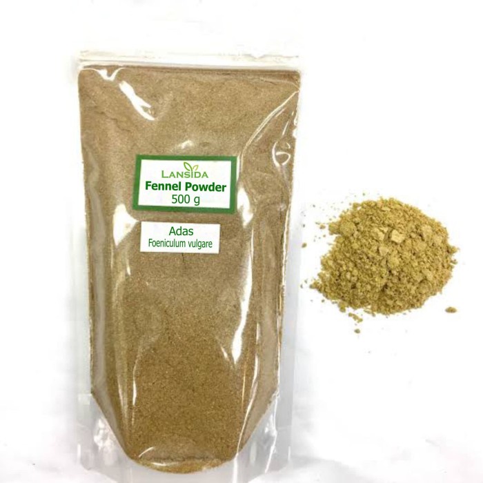 

Bubuk Adas Pedas 500 g Serbuk Adas Jamu Fennel Seed Powder Murah