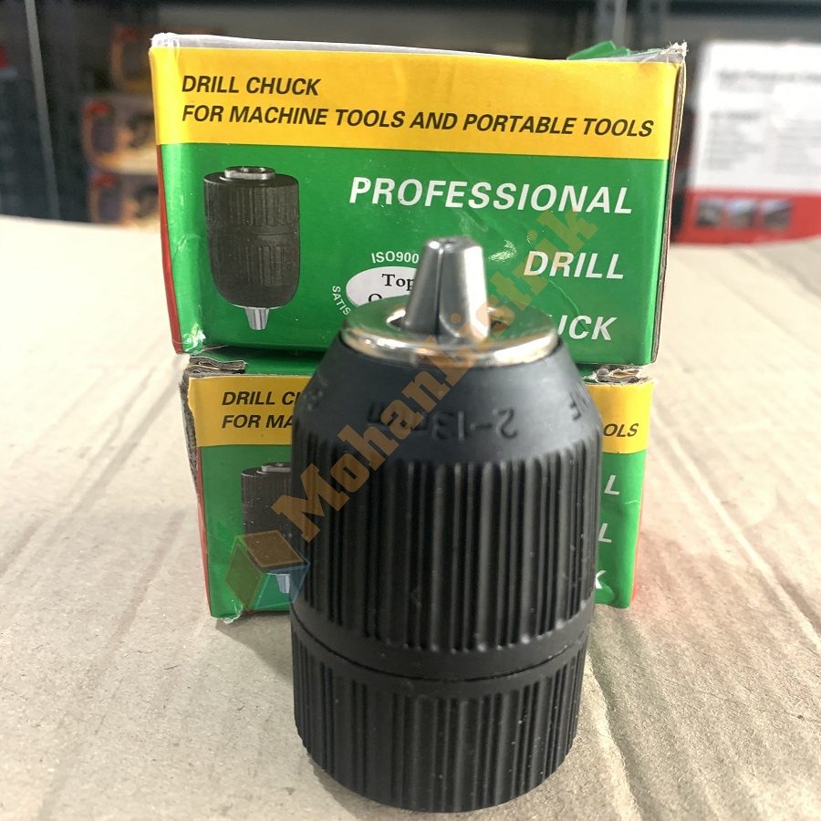 Kepala Bor Drill Chuck 1/2 - 20UNF Mount 2.0-13mm Self Locking Keyless