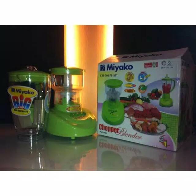 MIYAKO CHOPPER BLENDER BUAH DAN DAGING DAN BUMBU PISAU TAJAM CH 501 / 511 PF AP MURAH PELUMAT 1.5 LT