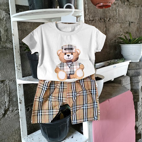 Setelan Kaptain Bear Burbery Kids K7