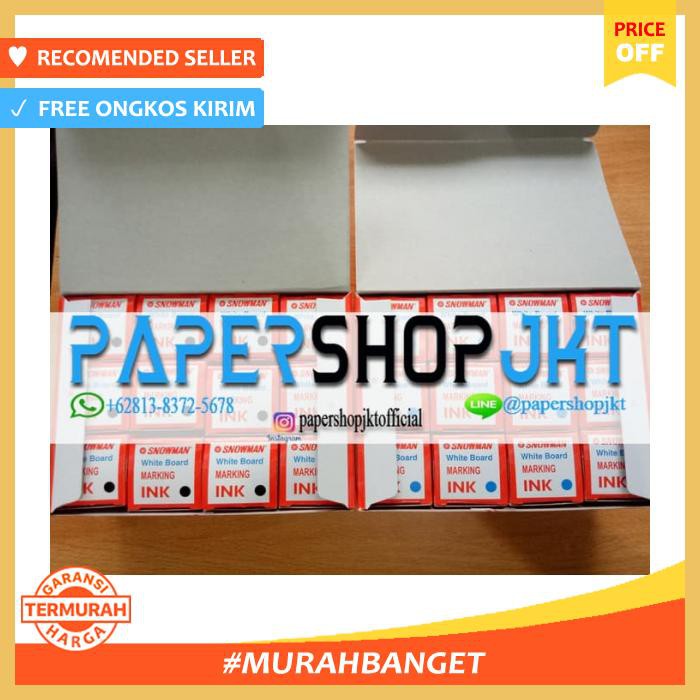

Tinta Spidol Whiteboard Snowman (White Board Marking Ink) - Alat Tulis - Spidol Papan Tulis