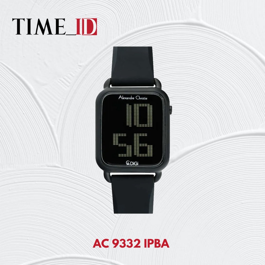 Jam Tangan Alexandre Christie AC 9332 DIGITAL FULL BLACK Wanita