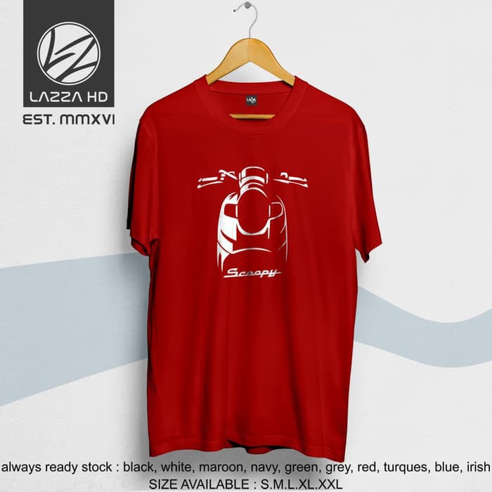 original kapake concept Kaos Tshirt Distro Yamaha Honda Scoopy Siluet Terlaris concept -mitra