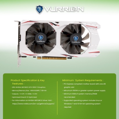 VURRION GTX 1050 Ti 4GB GDDR5 128-bit