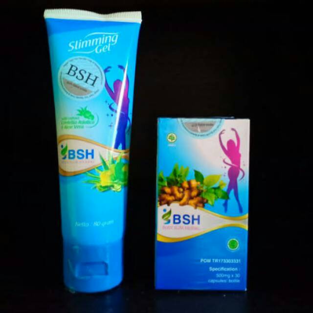 PAKET PELANGSING BSH ORIGINAL (BSH KAPSUL + BSH SLIMMING GEL)