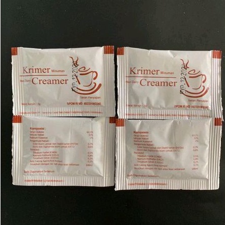 

creamer sachet isi 250 pcs sudah bpom