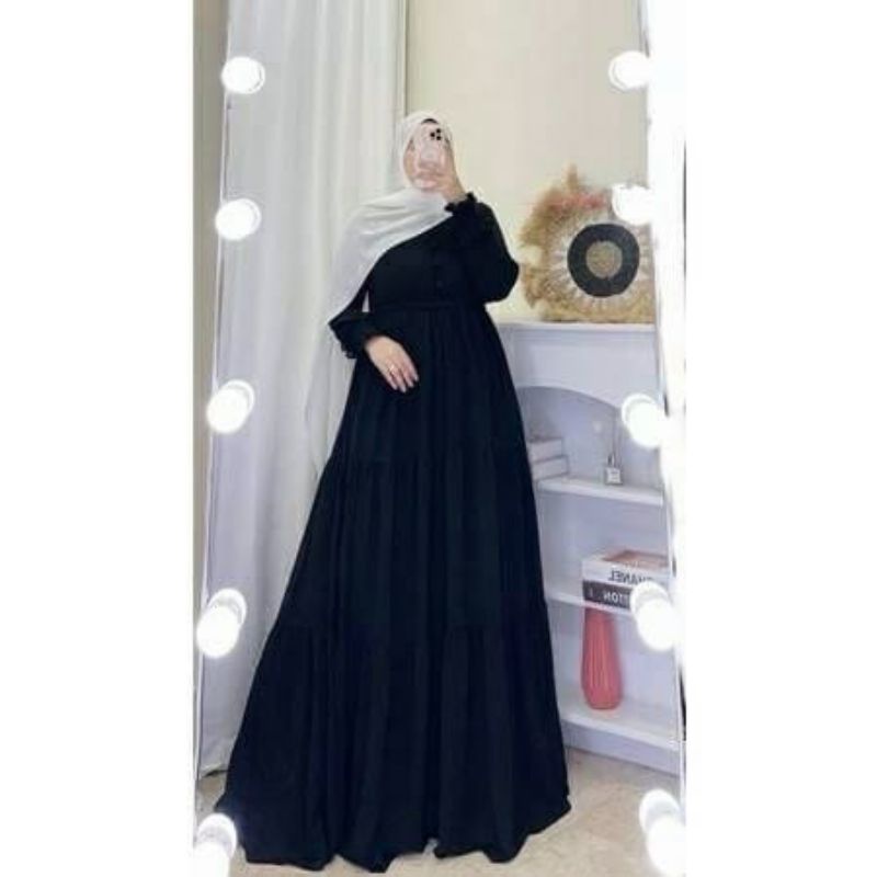 Gamis Cerutybabydoll Terbaru 2022/Luna Maxy/Gamis Melayu Terlaris/Gamis Polos Cerutybabydoll Terbaru