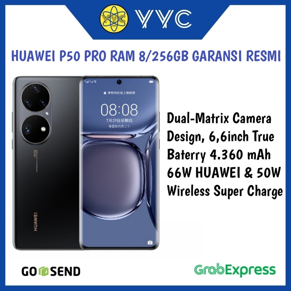 HP Huawei P50 Pro Rsm 8/256GB [ Ram 8 Rom 256GB ] Garansi Resmi