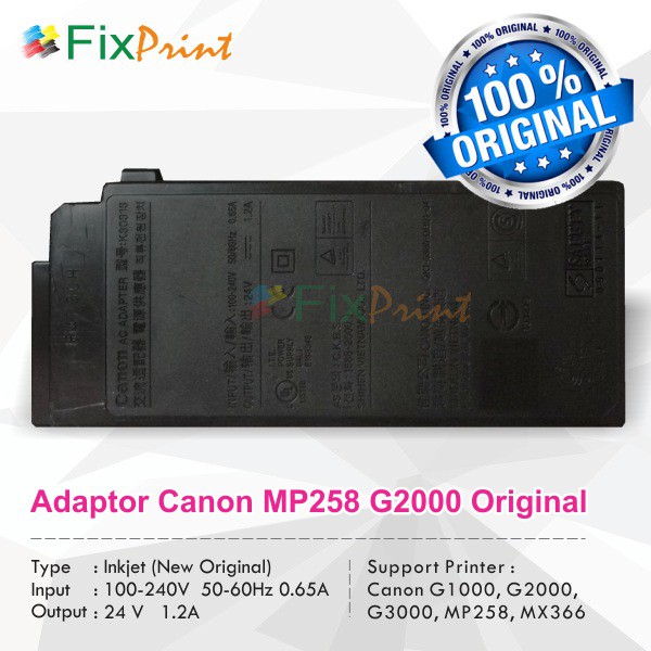 Adaptor Power Printer Canon G1000 G2000 G3000 MP258 MX366 New Original