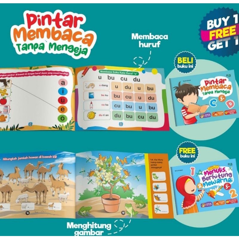 Buku Anak Pintar Membaca Tanpa Mengeja