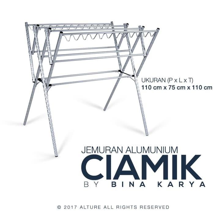 Jemuran baju / jemuran mini pakaian bina karya aluminium