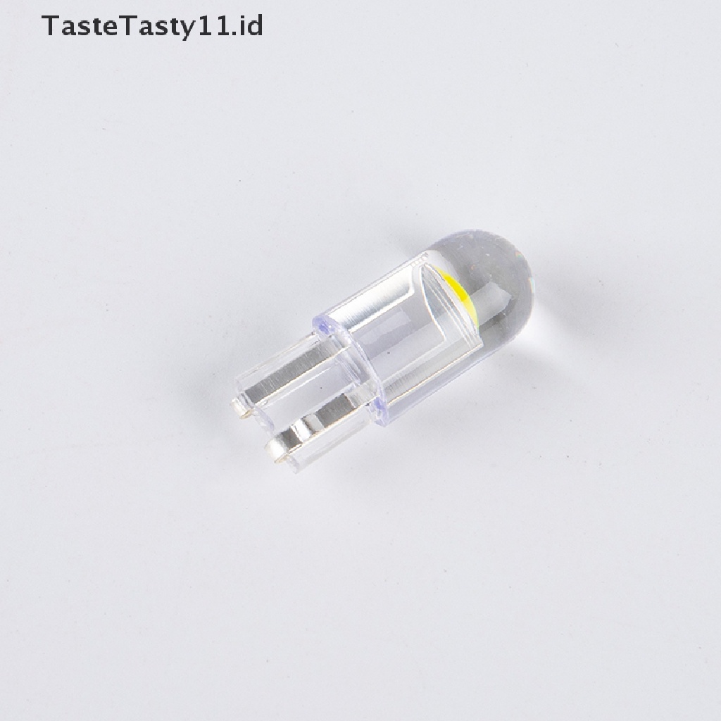 【TasteTasty】 COB Glass W5W Led T10 Car Light 6000K White Auto Automobiles License Plate Lamp .