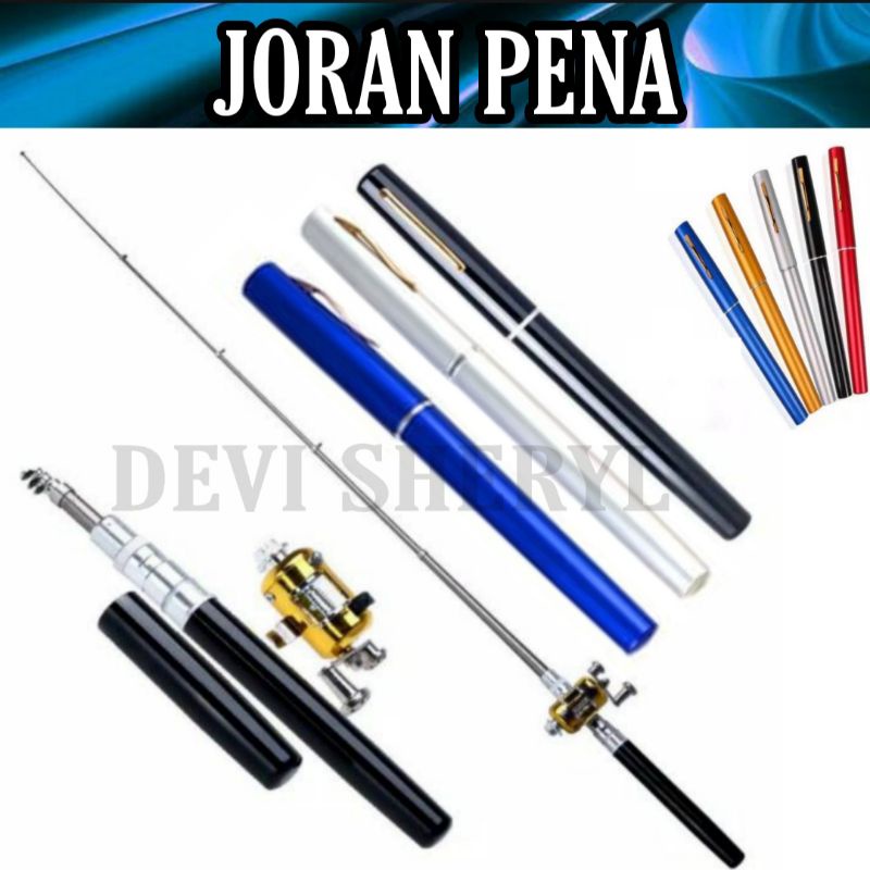 joran pena/1 set joran dan rell/mini pen fishing