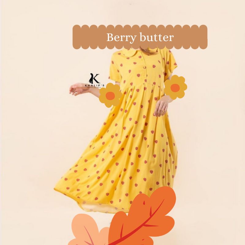 Daster/Homedress/Khalifs Homewear-Berry Butter
