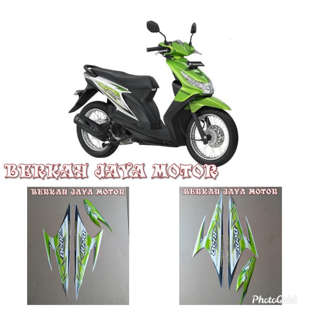 Jual STRIPING MOTOR BEAT 2012 STIKER BODY BEAT 2012 WARNA PUTIH HIJAU PUTIH IJO Indonesia Shopee Indonesia