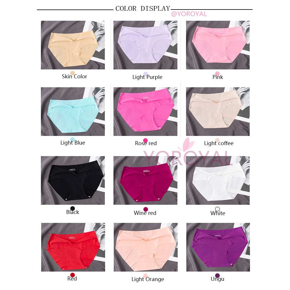  Celana Dalam Seamless Wanita Premium Quality Seamless Halus Tanpa Jahitan CD Underwear yoroyal-5