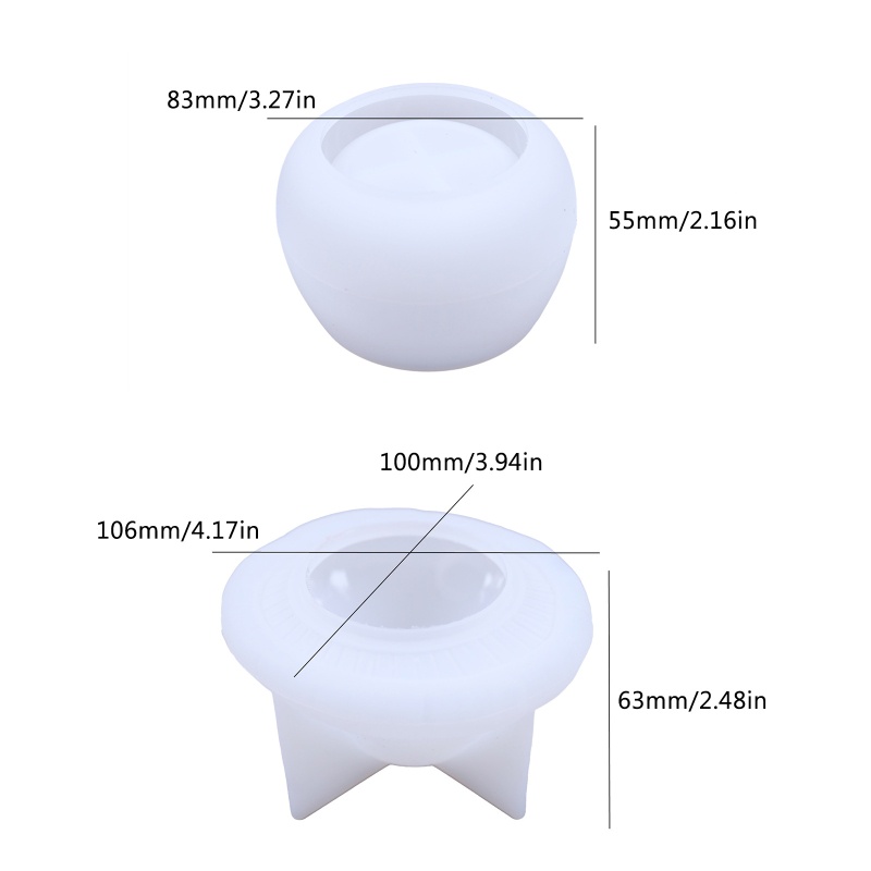 Cetakan Resin Bahan Silikon Dengan Tutup Untuk Kotak Penyimpanan Perhiasan