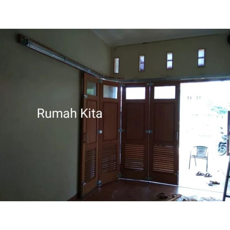 Komponen Rel Pintu Garasi 4 Daun Pintu Tikung