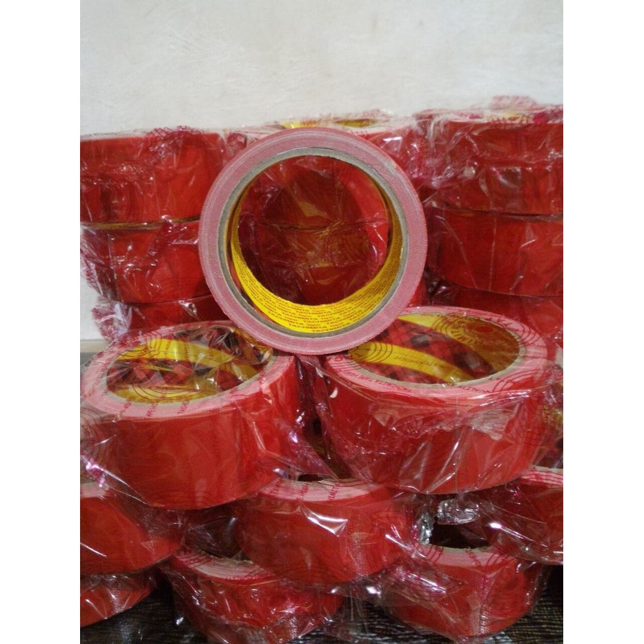 

CLOTH TAPE LAKBAN KAIN WARNA MERAH TACHIMITA BERKUALITAS