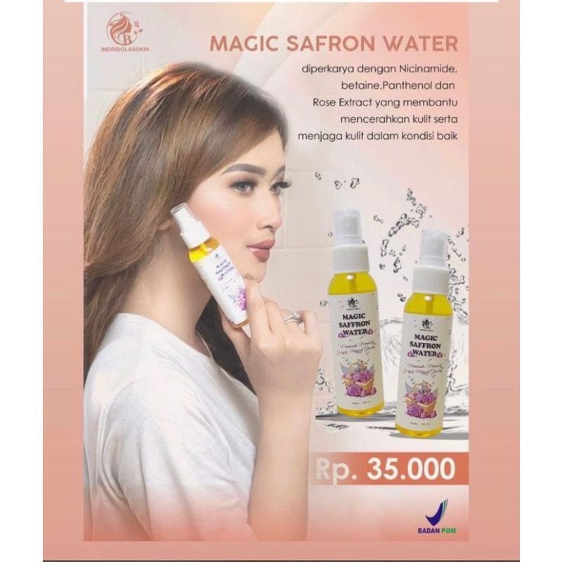 [BELI 1 FREE GIFT/HADIAH] IBGLASSKIN FACEMIST GLOW SAFFRON BPOM