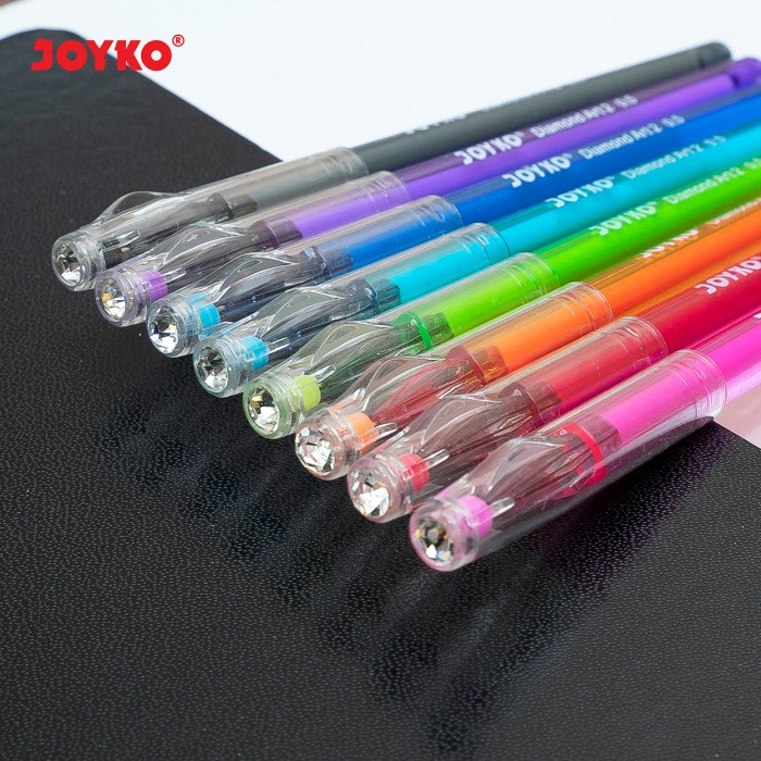 

TULIS-ALAT- COLOR GEL PEN PENA JEL WARNA JOYKO GPC-296 DIAMOND ART2 8 WARNA 0.5 MM -ALAT-TULIS.