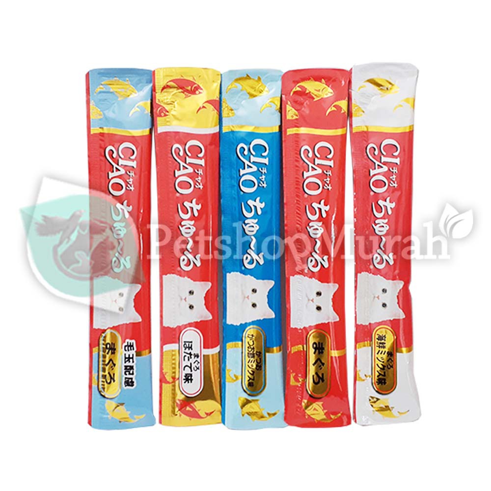 Snack Kucing Per 1Pcs Ciao Cat Treat Ciao Creamy 14gram