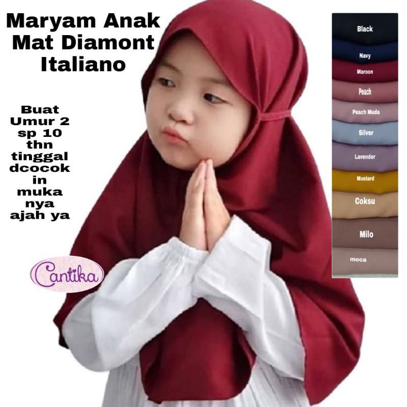 Maryam Anak Jilbab Tali Ori Cantika Hijab