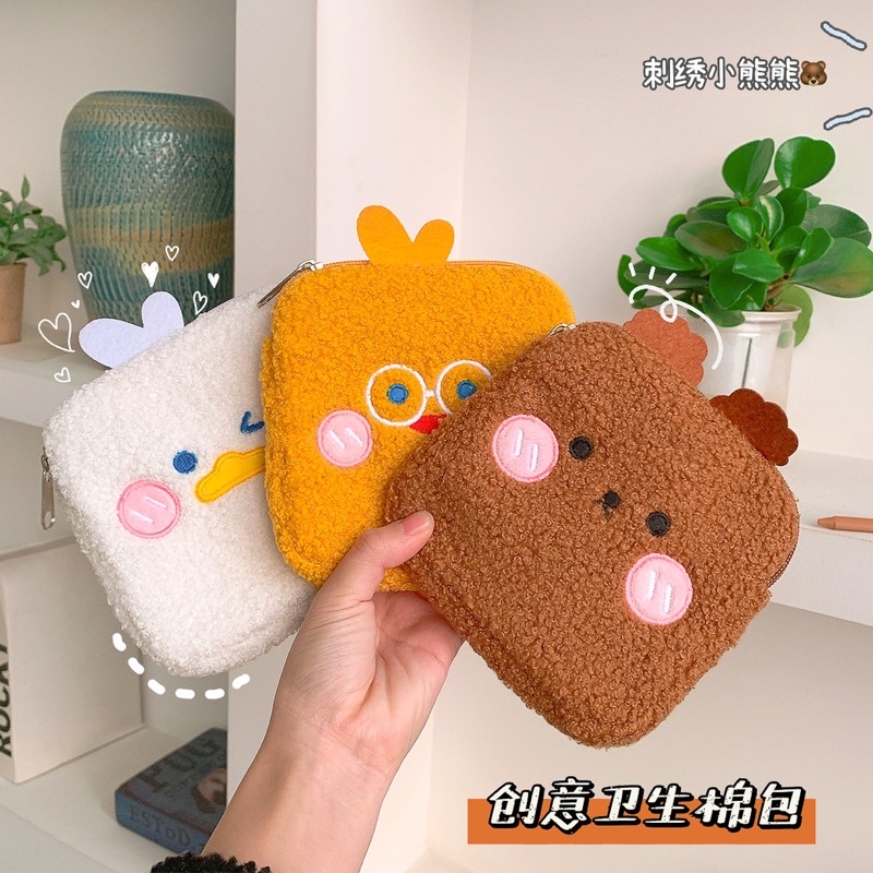 DOMPET MINI KOIN CUTE / MAKE UP POUCH / DOMPET MINI / TRAVEL WALLET / POUCH MINI LUCU KARAKTER KARTUN/ DOMPET HEADSET