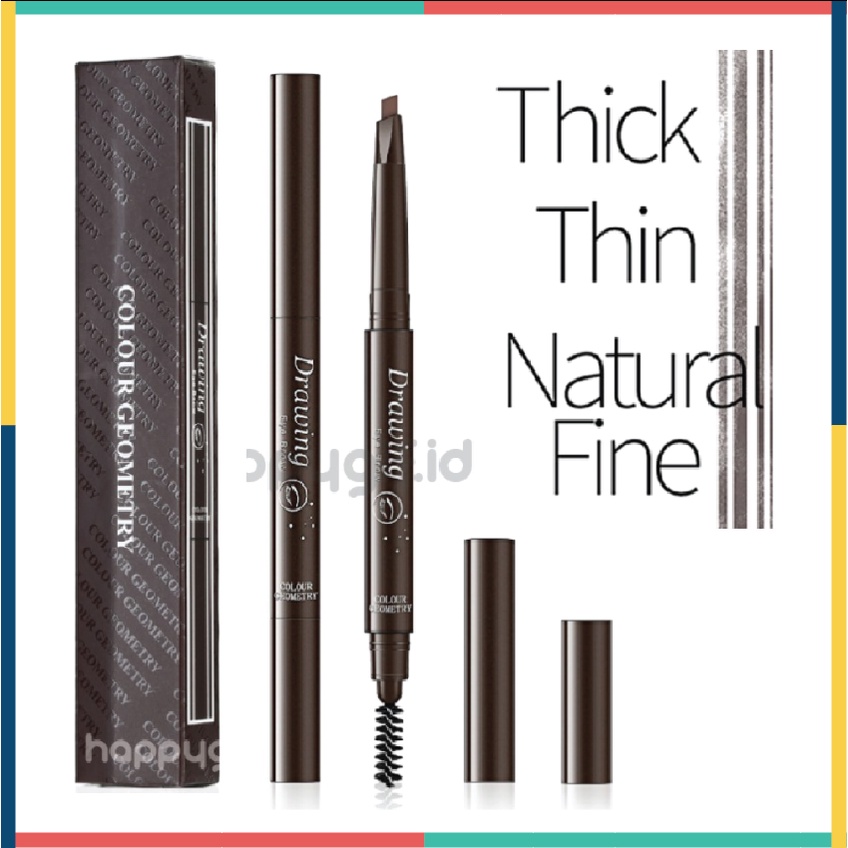 LAMEILA Geometry Colors Eyebrow Pensil Alis Double Heads LA005 783