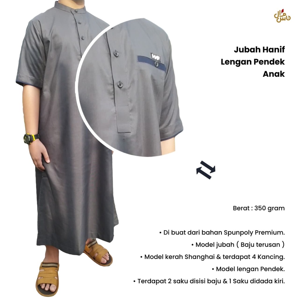 Jubah Anak Gamis Anak Pria Model Hanif Premium