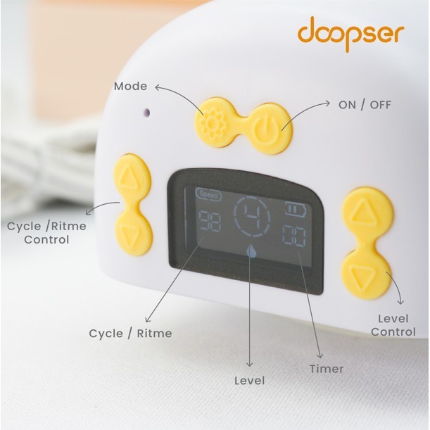 Doopser 8010 Portable Handsfree Breast Pump Single Wearable