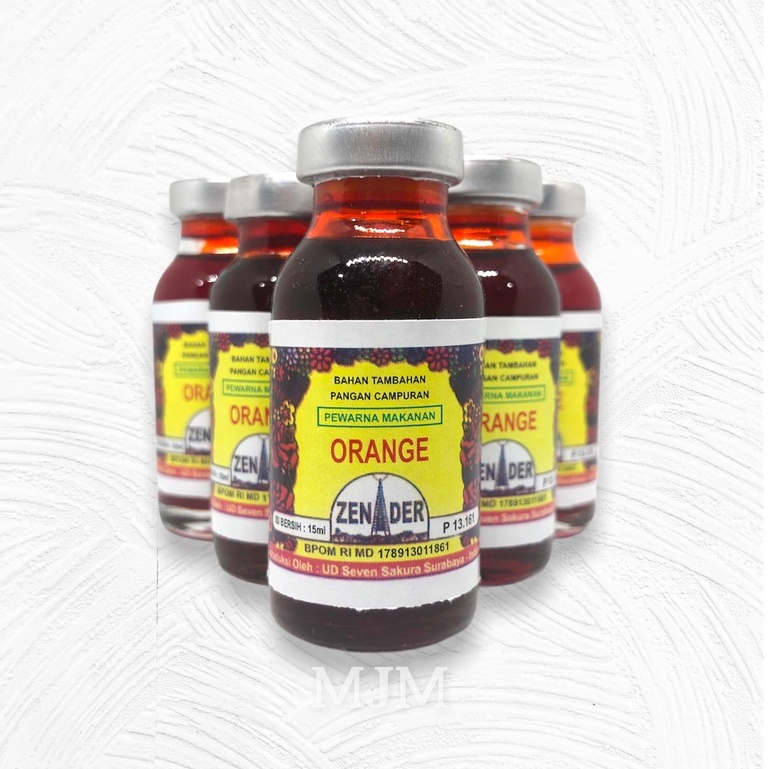 Pewarna Makanan Zender Warna Orange 15 ML