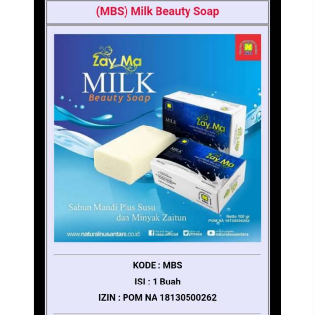 (MBS) Milk Beauty Soap