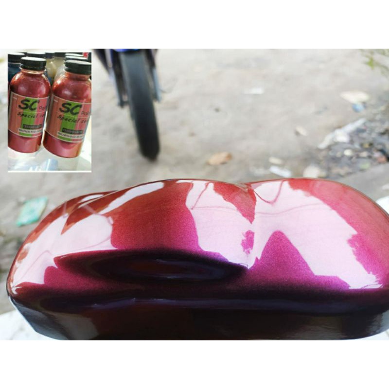 Brown Red Purple 100ml Cat bunglon 3 Warna