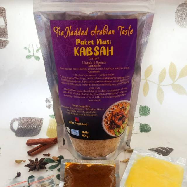 

Paket nasi Kabsah instant super komplit