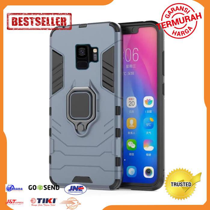 CASING HP SAMSUNG S9 S9 PLUS ARMOR WITH IRING HYBRID KICKSTAND HARD COVER
