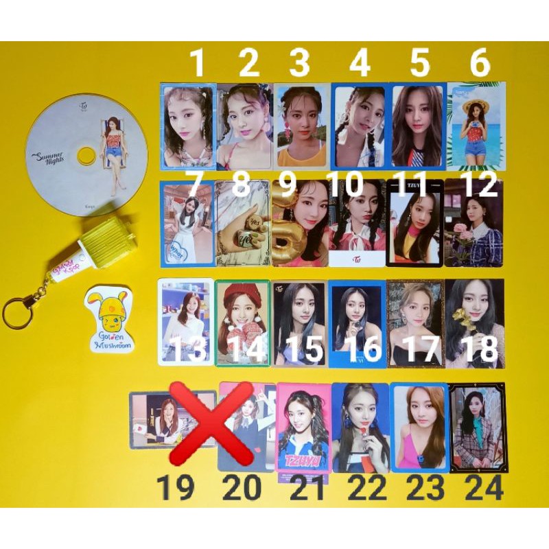 twice album photocard tzuyu dtna yoy wil tyoy feel special