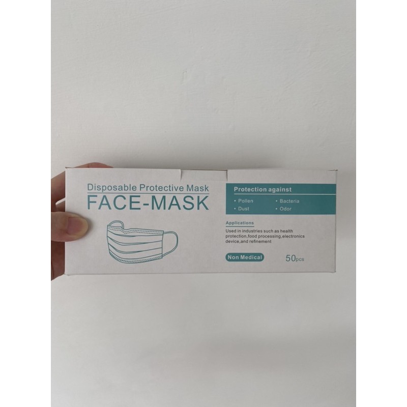 masker non medis earloop 3ply 50pcs