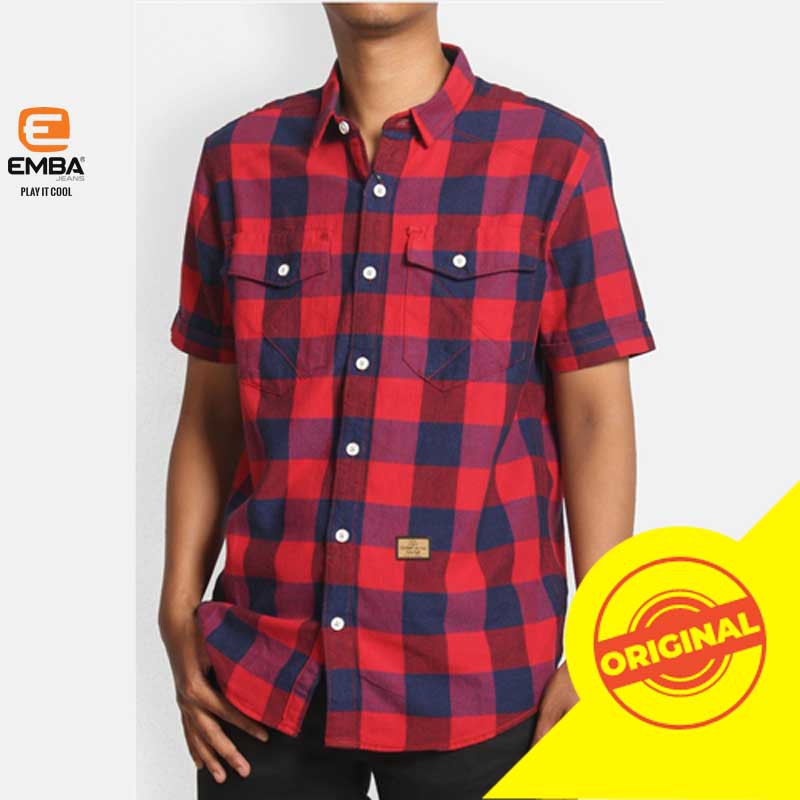 Emba Kemeja Pria Casual ZHEVOY TWO-1129350195