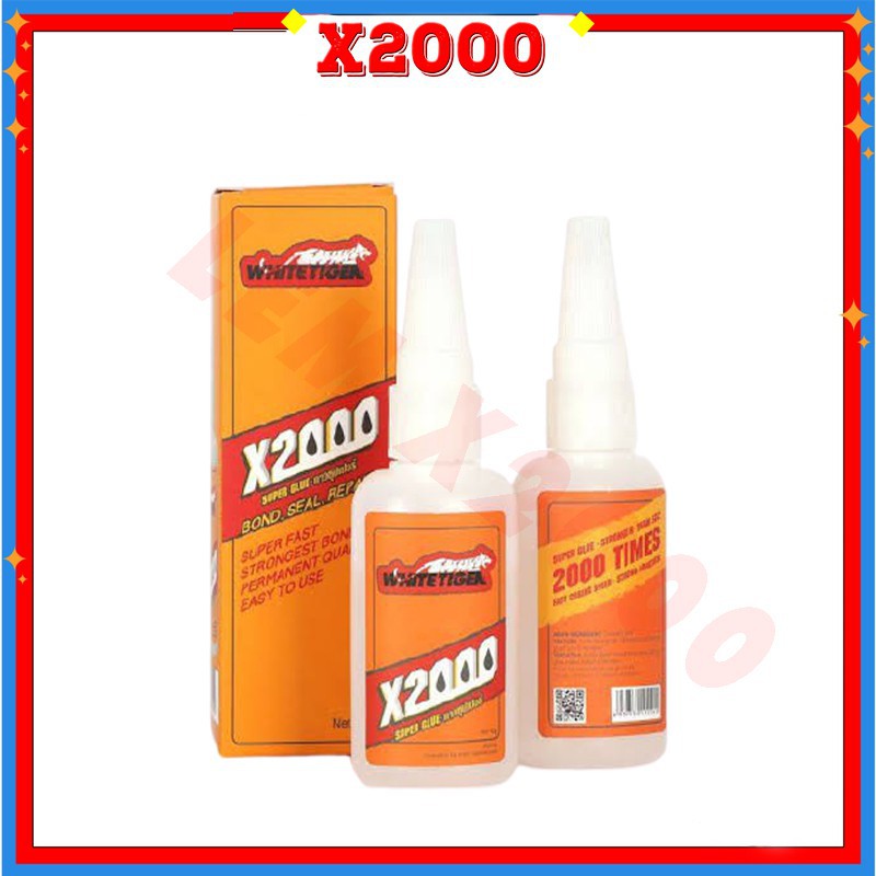 

XW2SQ LEM X2000 WHITETIGER 50ml Perekat Kuat untuk semua bahan