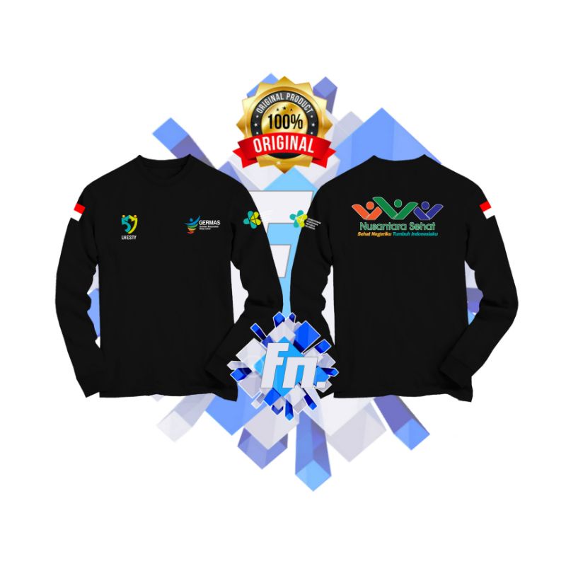 KAOS PANJANG KEMENKES GERMAS HARI KESEHATAN NASIONAL / NUSANTARA SEHAT / SEHAT NEGERIKU TUMBUH INDON