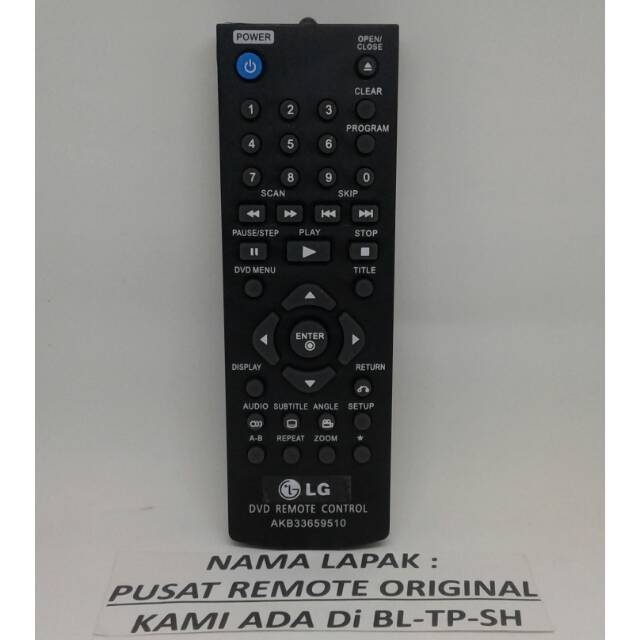 REMOTE REMOT DVD LG PLAYER AKB KECIL