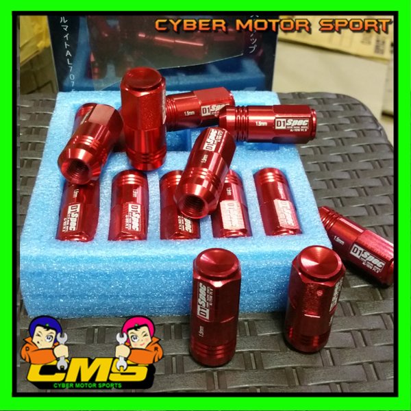 Ori Baut Racing D1 Spec MERAH. Isi 20pcs. baut roda mobil D1 Spec Warn