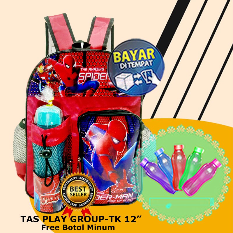 PROMO TAS TERMURAH Ransel Sekolah TK  Anak Laki Laki Motif Kartun SP1DERM4N