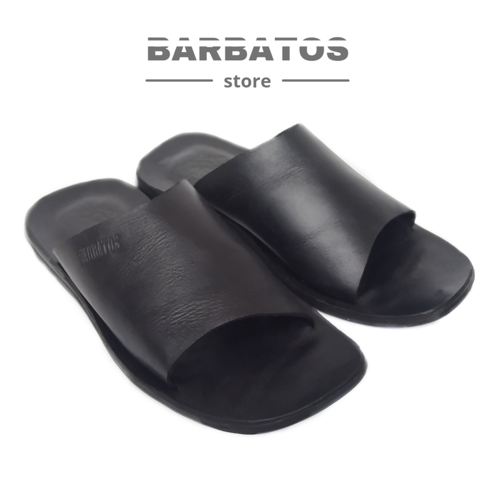 BARBATOS | Sandal Kulit Asli  Kokop Pria | Sandal Kulit Asli Casual | Kokop