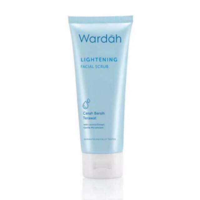 kemasan baru ! wardah gentle enfloator ( facial scrub ) Wardah lightening facial scrub 60 gr