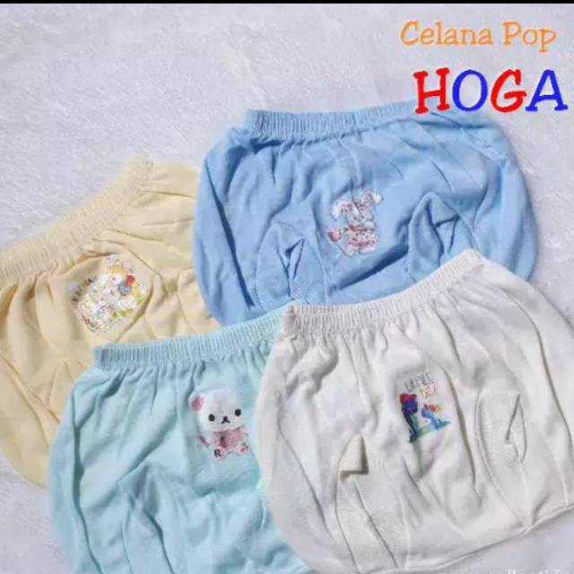 4 Pcs Celana Dalam Pop Bayi Hoga - Pop Bayi Size Jumbo - 4 Warma