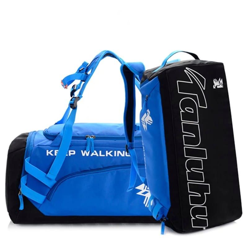 HOME TRAVEL {{bisa COD}} DUFFEL TRAVEL BAGS SPORT FUTSAL GYM TRAVELING UNISEX keep walking bisa untuk olah raga(gym) dan mudik